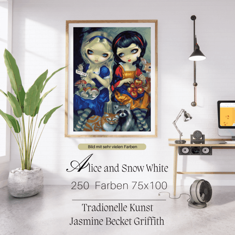 Alice and Snow White by Jasmine Becket Griffith 75×100 250 Farben