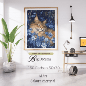 Big Dreams by Sakura Cherry ai 50x70 150 Farben | Ai Art