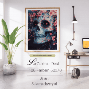 La Catrina - Dead by Sakura Cherry ai 50x70 100 Farben | Ai Art