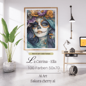La Catrina – Ella by Sakura Cherry ai 50×70 100 Farben | Ai Art