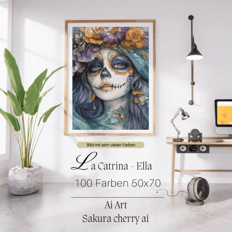 La Catrina – Ella by Sakura Cherry ai 50×70 100 Farben | Ai Art