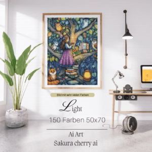 Light by Sakura Cherry ai 50x70 150 Farben | Ai Art