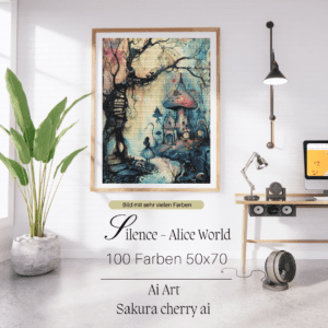 Silence - Alice World by Sakura Cherry ai 50x70 100 Farben | Ai Art