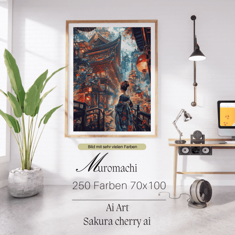 Muromachi by Sakura Cherry ai 70x100 250 Farben