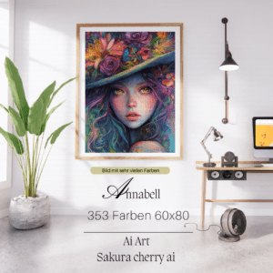 Annabell by Sakura.Cherry ai 60x80 353 Farben | Ai Art