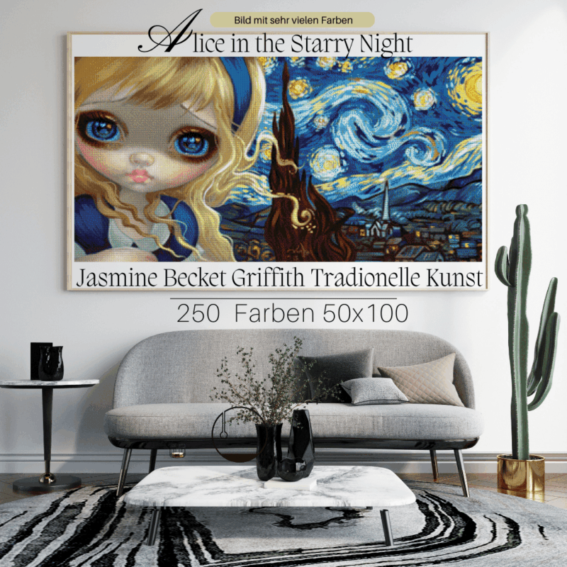 Alice in the Starry Night by Jasmine Becket Griffith 50x100 250 Farben