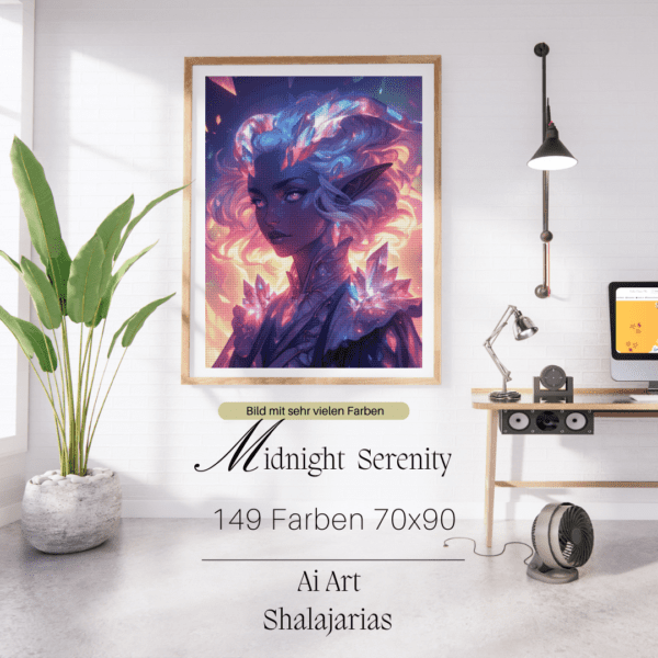 Gemstone Sovereign by Shalajarias 70x90 147 Farben | Ai Art