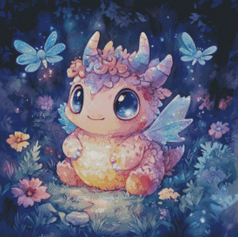 Plüschling - Dragony by Sakura Cherry ai 50x50 | Ai Art