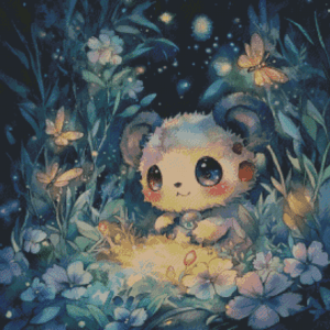 Plüschling - Panda by Sakura Cherry ai 50x50 | Ai Art
