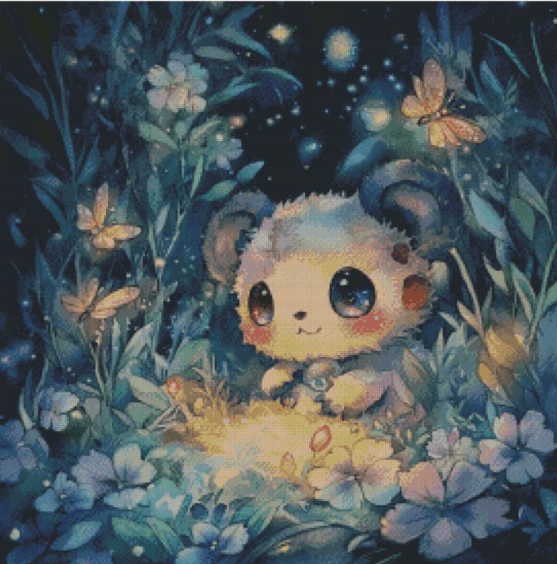 Plüschling - Panda by Sakura Cherry ai 50x50 | Ai Art