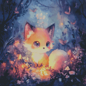 Plüschling - Foxyina by Sakura Cherry ai 50x50 | Ai Art