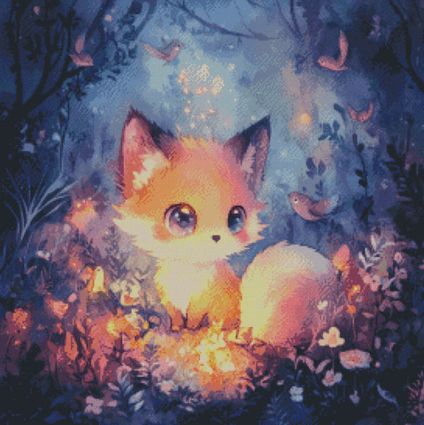 Plüschling - Foxyina by Sakura Cherry ai 50x50 | Ai Art