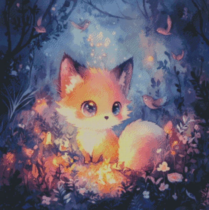 Plüschling - Foxyina by Sakura Cherry ai 50x50 | Ai Art