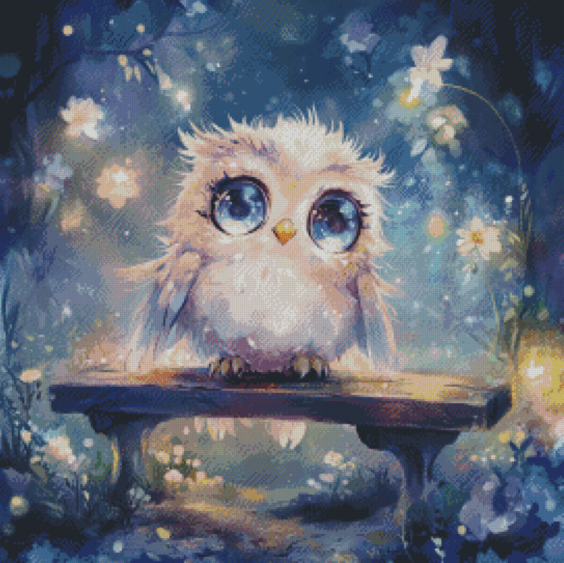 Plüschling - Uhuwara by Sakura Cherry ai 50x50 | Ai Art