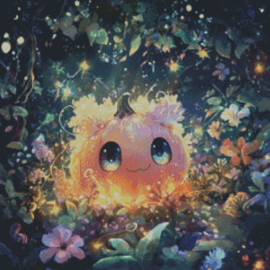 Plüschling - Chibi Körbis by Sakura Cherry ai 50x50 | Ai Art