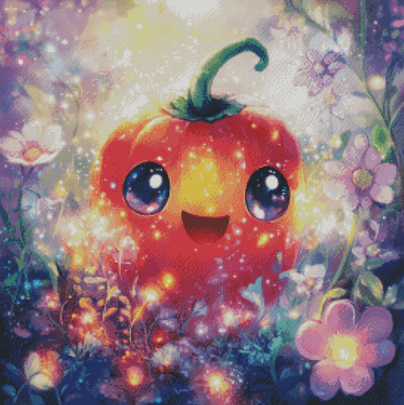 Plüschling - Paprika by Sakura Cherry ai 50x50 | Ai Art