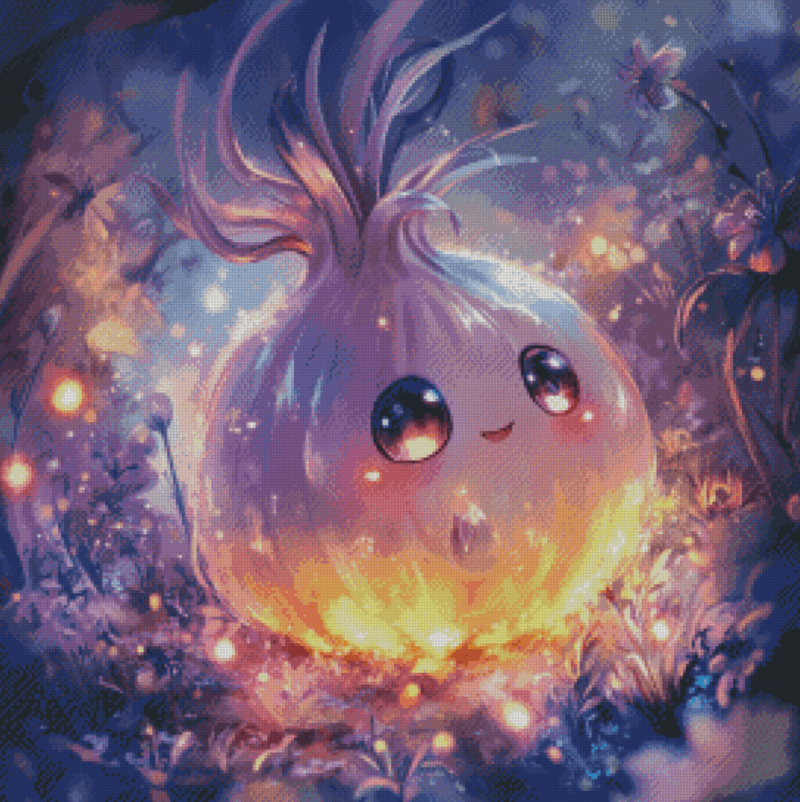Plüschling - Zwiebeli by Sakura Cherry ai 50x50 | Ai Art