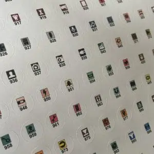 Stickerbogen // Bilder mit vielen Farben // 447 Farben