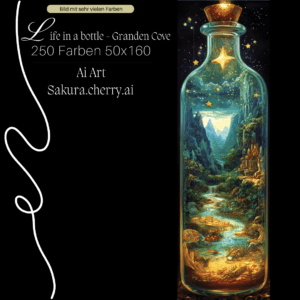 Life in a Bottle - Grandon Cave by Sakura.Cherry ai 50×160 250 Farben | Ai Art