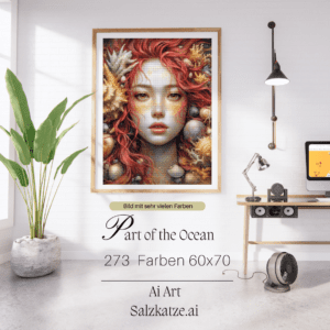 Part of the Ocean by Salzkatze.ai 60x70 273 Farben | Ai Art