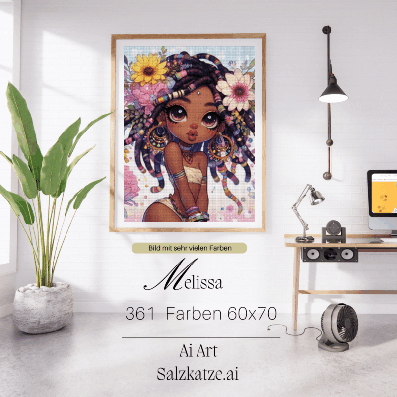 Melissa by Salzkatze.ai 60x70 361 Farben | Ai Art