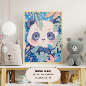 Bamboo Buddy by Salzkatze.ai 30x40 50 Farben | Ai Art