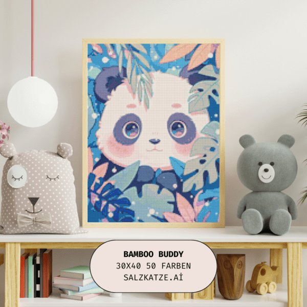 Bamboo Buddy by Salzkatze.ai 30x40 50 Farben | Ai Art