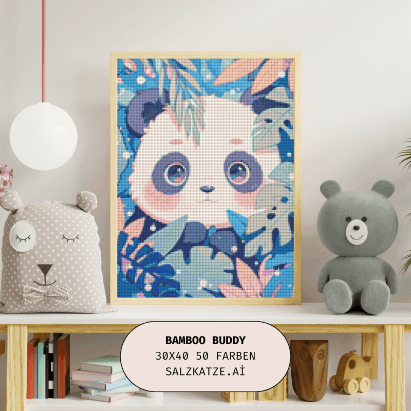 Bamboo Buddy by Salzkatze.ai 30x40 50 Farben | Ai Art