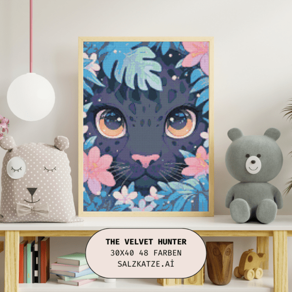 The Velvet Hunter by Salzkatze.ai 30x40 50 Farben | Ai Art