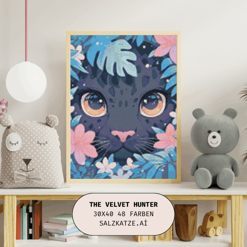 The Velvet Hunter by Salzkatze.ai 30x40 50 Farben | Ai Art