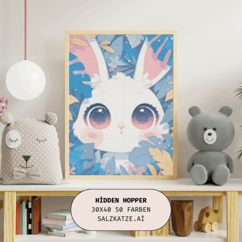 Hidden Hopper by Salzkatze.ai 30x40 50 Farben | Ai Art