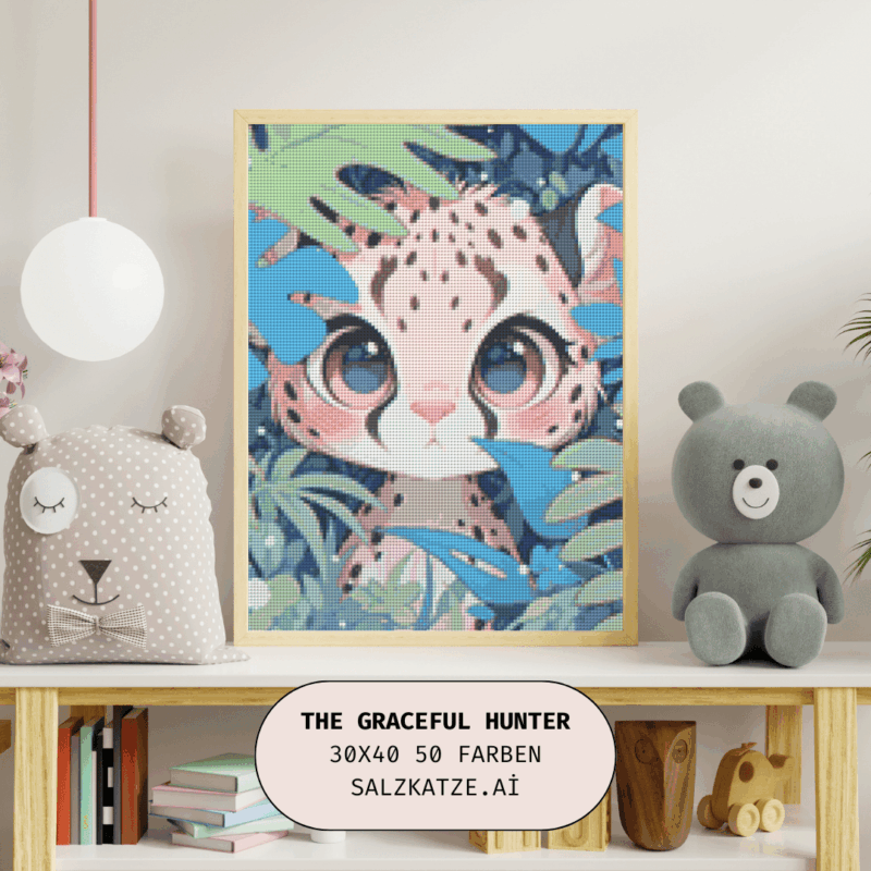 The graceful Hunter by Salzkatze.ai 30×40 50 Farben | Ai Art