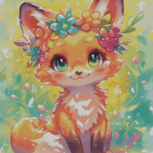 Petals and Paws by Shalajarias 50x70 56 Farben