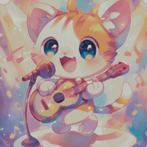 Purrfect Serenade by Shalajarias 50x70 56 Farben