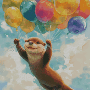 Balloon Adventure by Salzkatze.ai 50x60 56 Farben