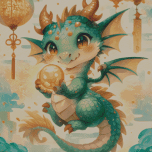 Tierkreiszeichen Drache by Shalajarias 50x60 56 Farben