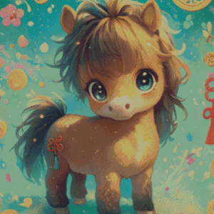 Tierkreiszeichen Pferd by Shalajarias 50x60 56 Farben