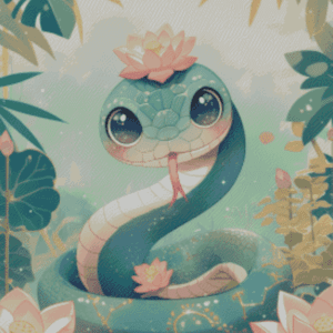 Tierkreiszeichen Schlange by Shalajarias 50x60 56 Farben