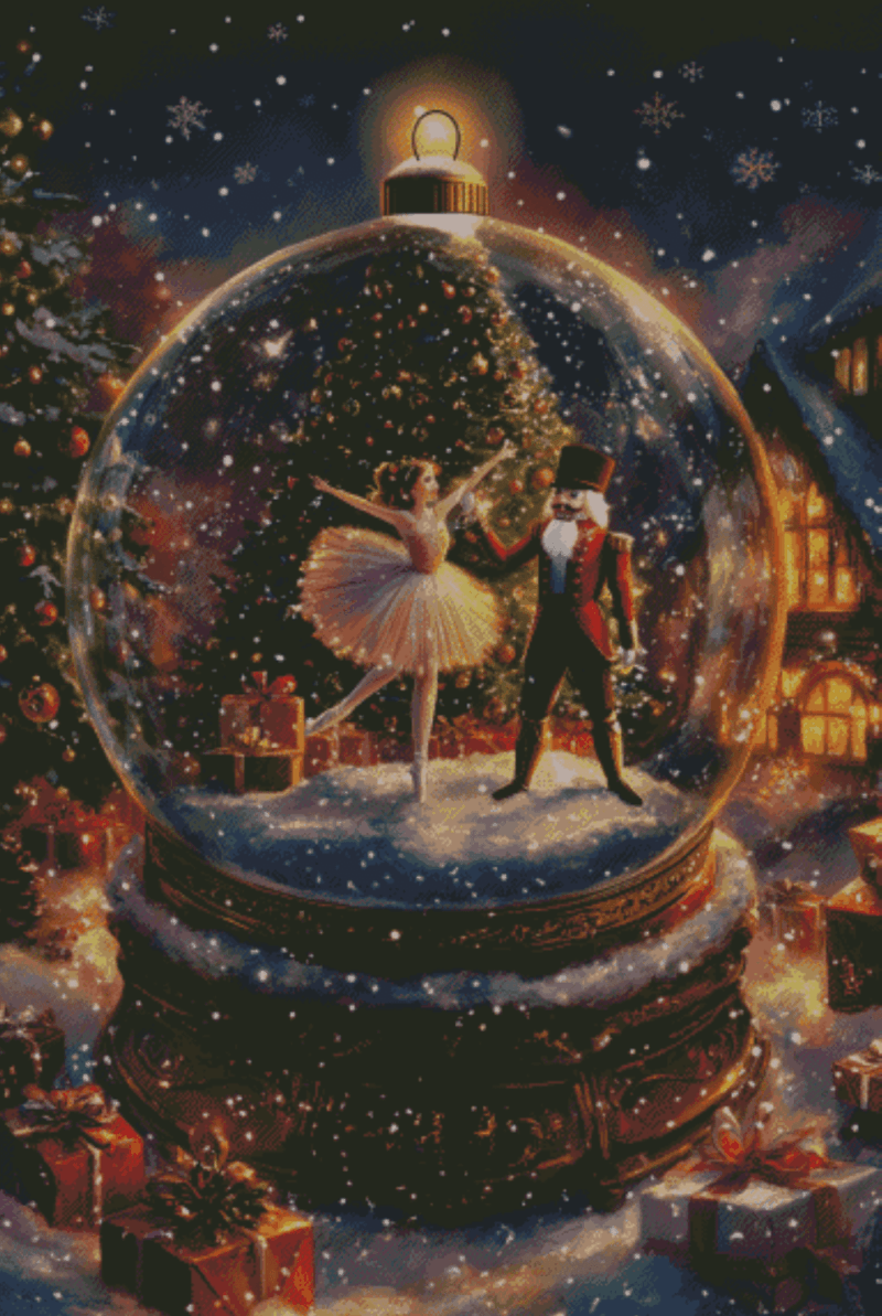 Sakura.ai Der Nussknacker – Tanz der Ballerina 70×100 56 Farben | Ai Art