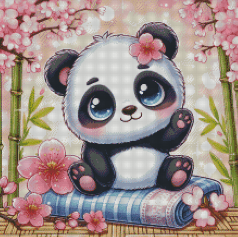 Blossom Bliss by salzkatze.ai 40x40 56 Farben