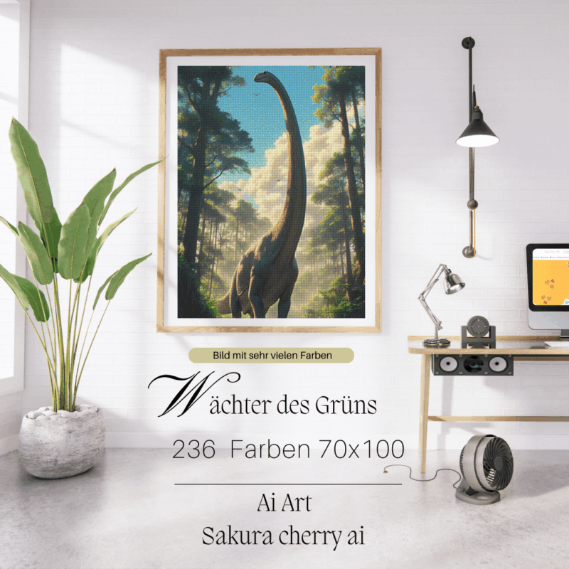 Wächter des Grüns by Sakura Cherry ai 70x100 236 Farben | Ai Art