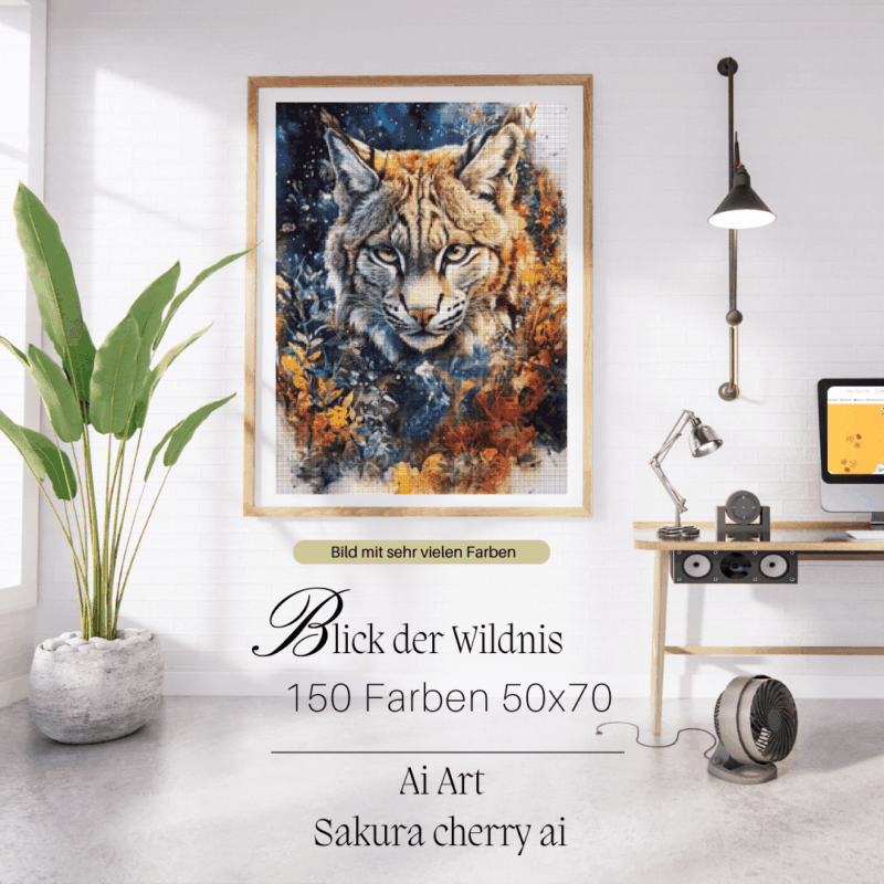 Blick der Wildnis by Sakura.Cherry ai 50x70 150 Farben | Ai Art