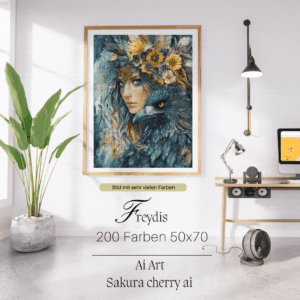 Freydis by Sakura.Cherry ai 50x70 200 Farben | Ai Art