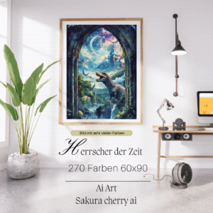 Herrscher der Zeit by Sakura.Cherry ai 60x90 270 Farben | Ai Art
