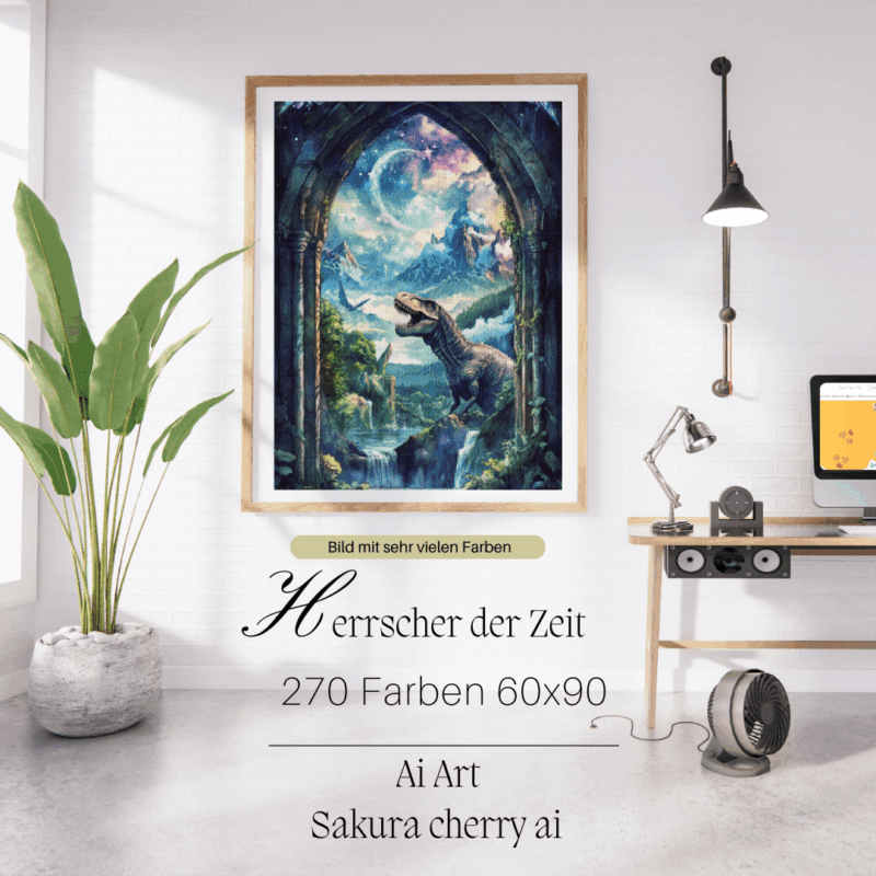 Herrscher der Zeit by Sakura.Cherry ai 60x90 270 Farben | Ai Art