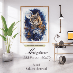 Mondgeflüster by Sakura.Cherry ai 50x70 283 Farben | Ai Art