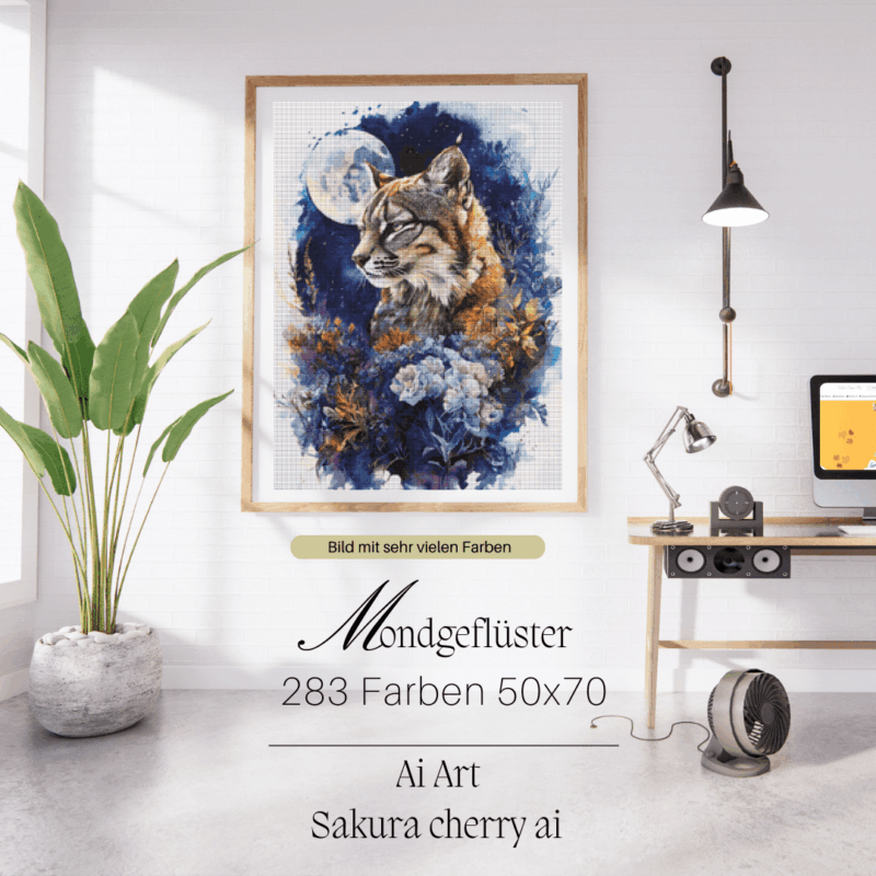 Mondgeflüster by Sakura.Cherry ai 50x70 283 Farben | Ai Art