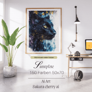 Samtpfote by Sakura.Cherry ai 50x70 150 Farben | Ai Art