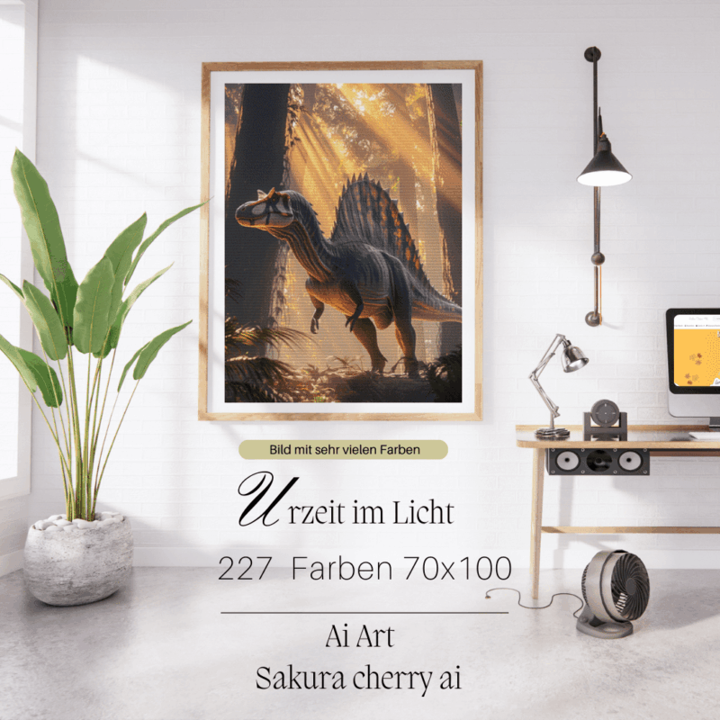 Urzeit im Licht by Sakura Cherry ai 70x100 227 Farben | Ai Art