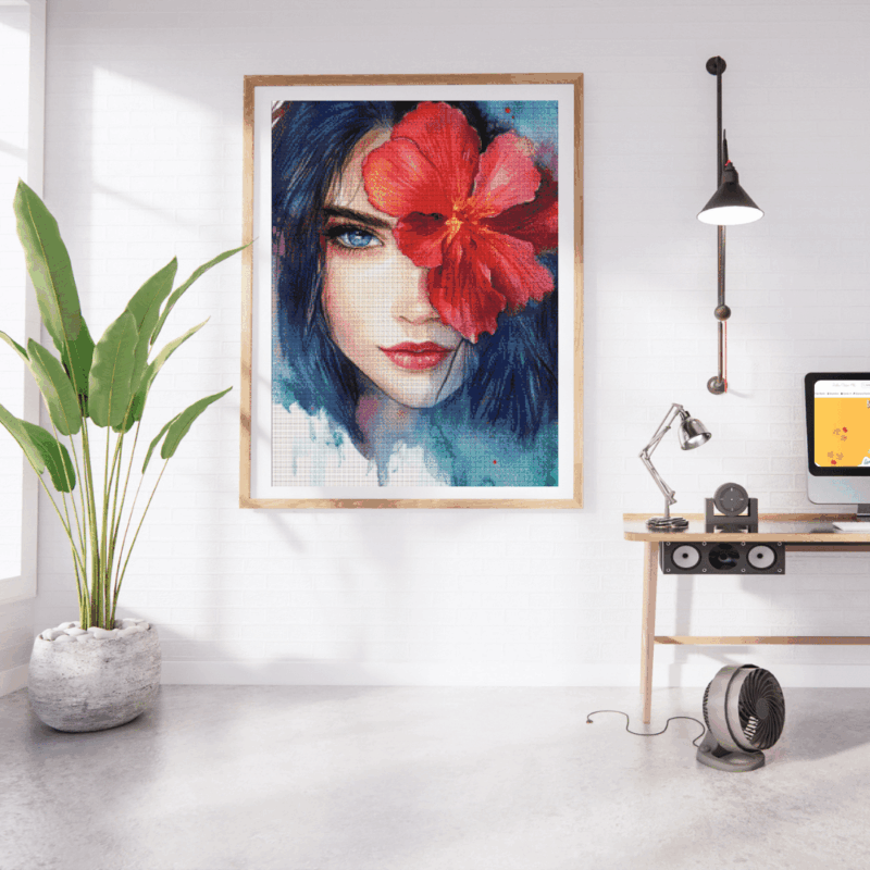 Look into my eye by Sakura.Cherry ai 50x70 60 Farben | Ai Art